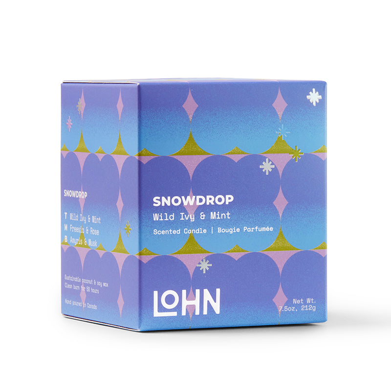 LOHN - Snowdrop Candle - Wild Ivy & Mint -