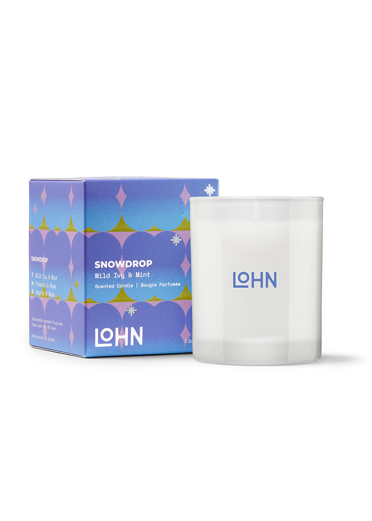 LOHN - Snowdrop Candle - Wild Ivy & Mint -