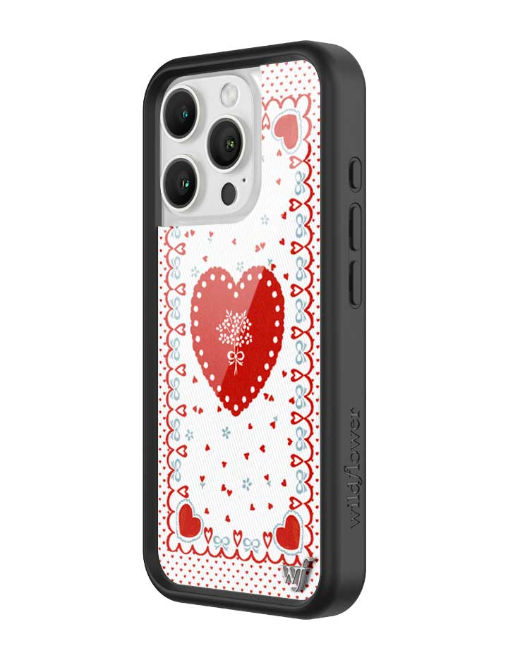 Wildflower iPhone case 16 Pro Lovers Lane Red Cute