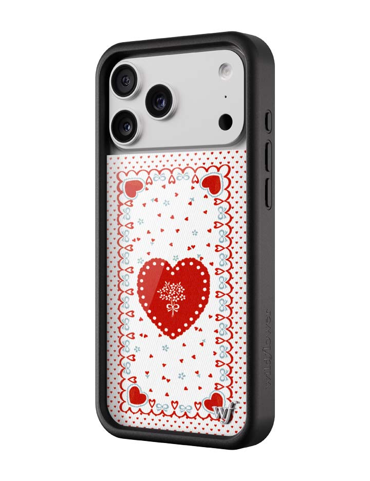 Wildflower iPhone case 17 Pro Max Lovers Lane Red Cute