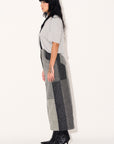 Loti - Juana Column Midi Skirt - Grey Patchwork -