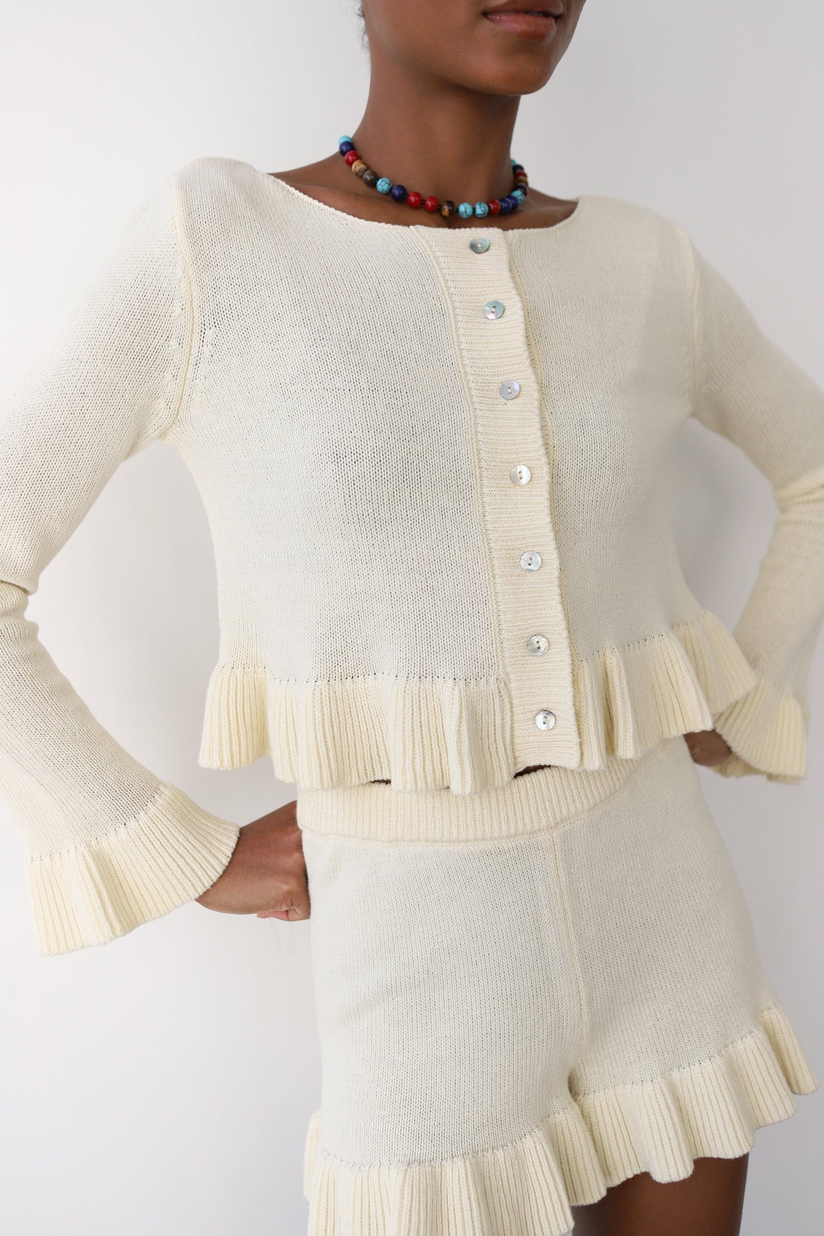 Callahan Knitwear - Lucia Cardigan - Creme -