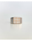 Luv Aj - The Pave Square Signet Ring -