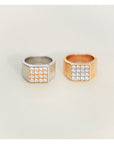 Luv Aj - The Pave Square Signet Ring -
