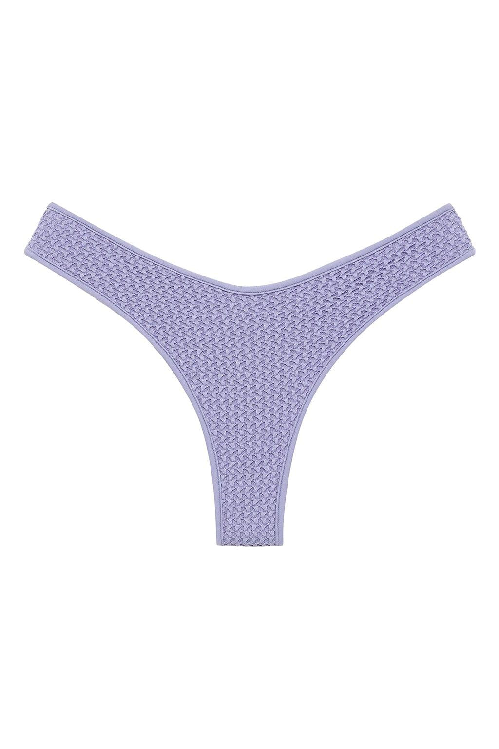 Montce - Lavender Crochet Added Coverage Lulu Bikini Bottom -