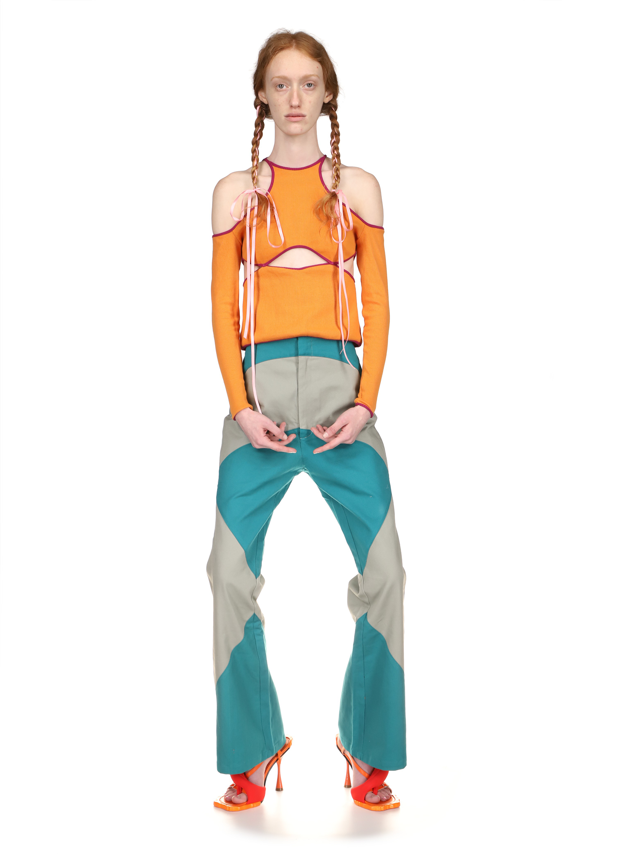 Tyler McGillivary - Lida Pant - Grey-Green/Teal -