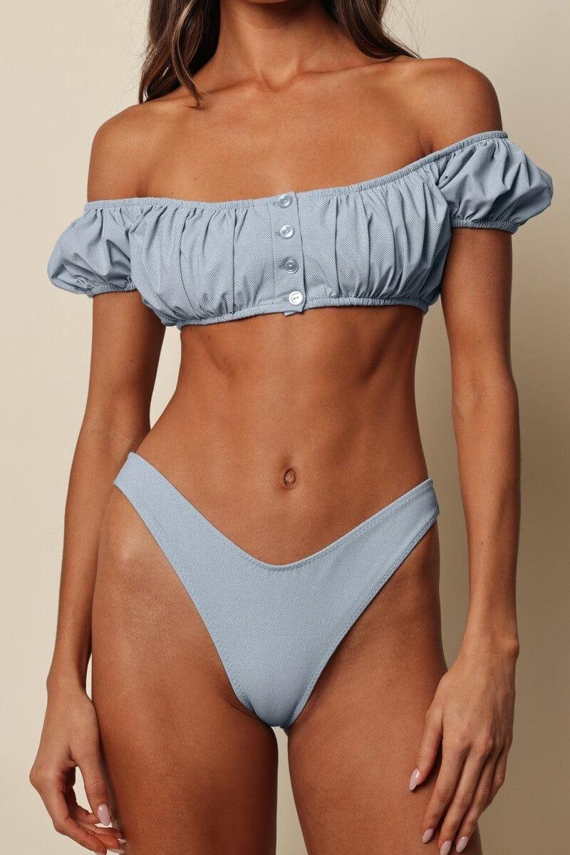 Montce - Light Denim Bandita Bikini Top -