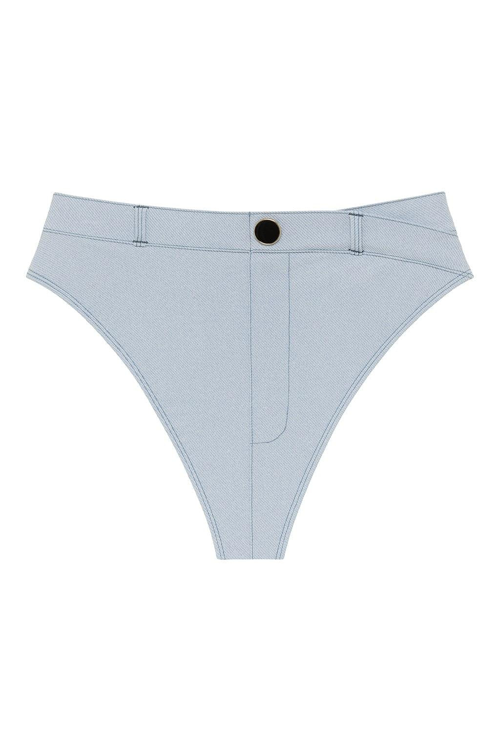 Montce - Light Denim Shortie Bikini Bottom -
