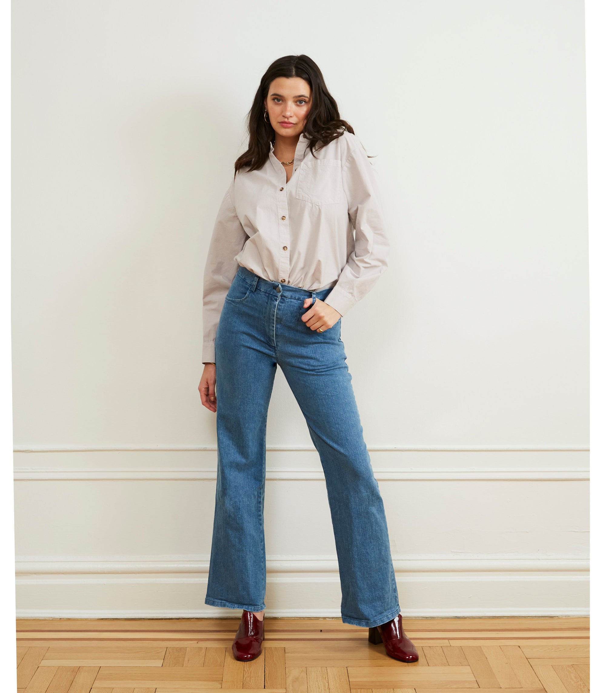 Marie Jeans in Light Indigo Denim | Loup