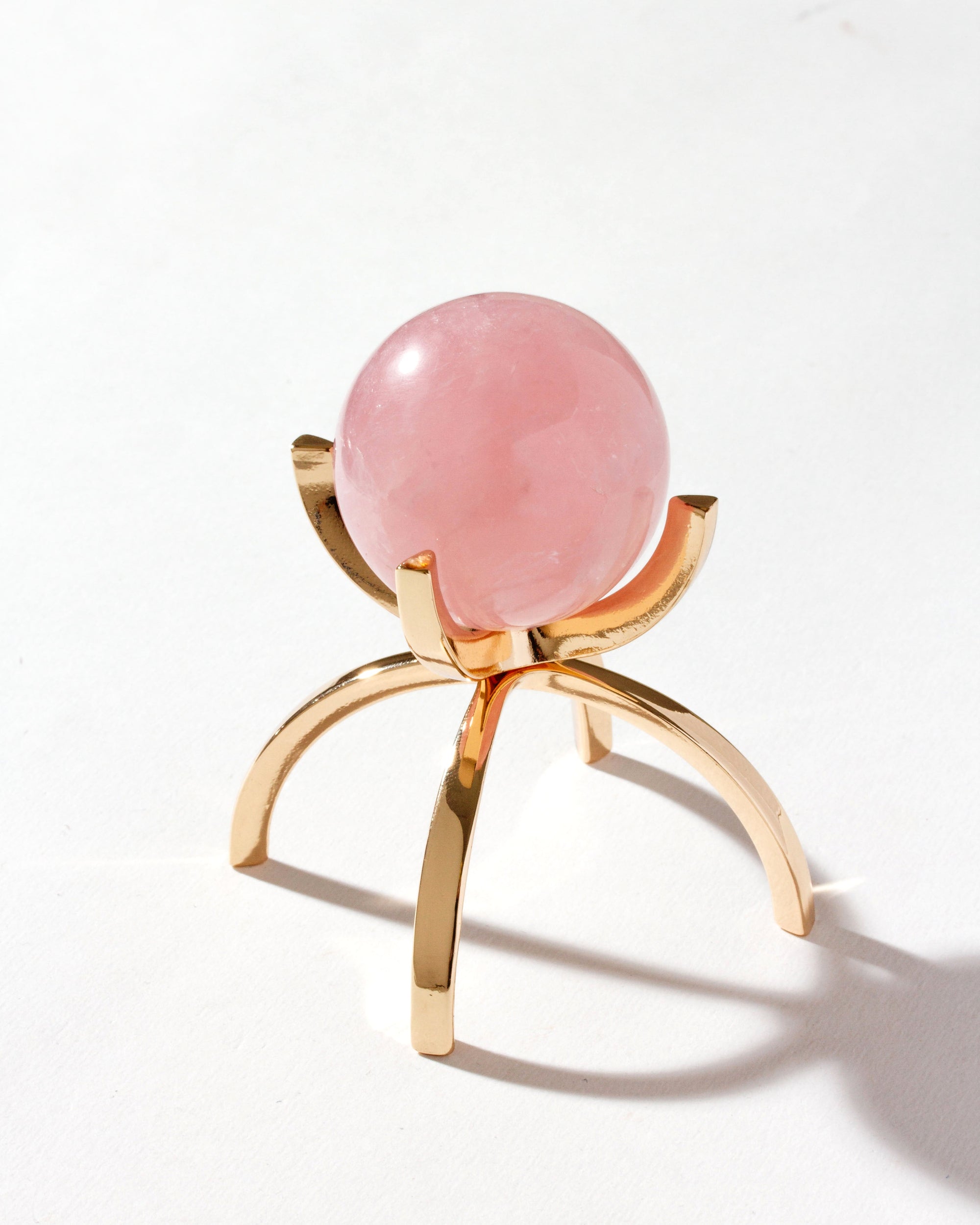 Luna Norte - Eye Of the Beholder Gemstone Sphere On Stand Set - Rose Quartz