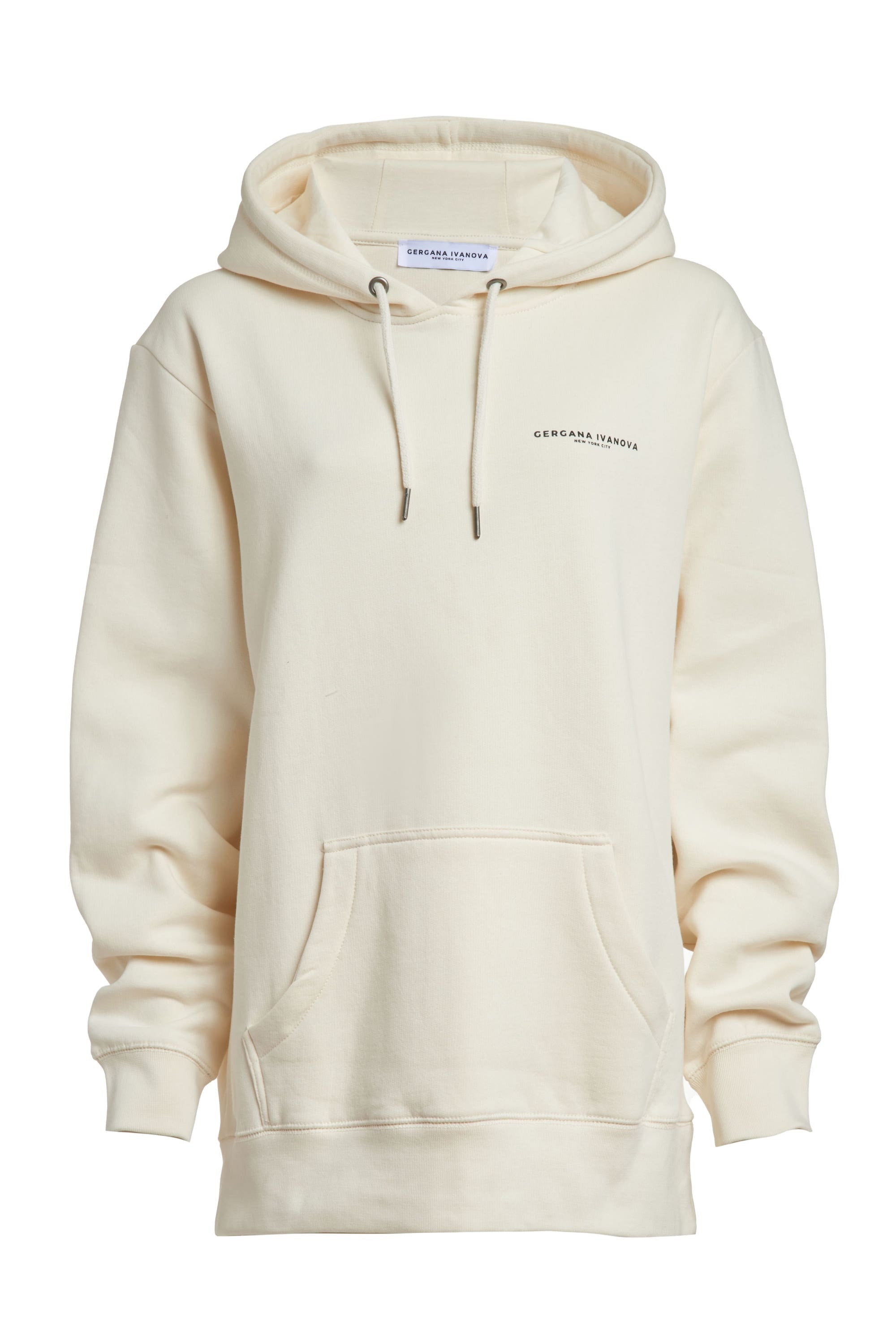Gergana Ivanova - Organic Cotton Hoodie - Vanilla -