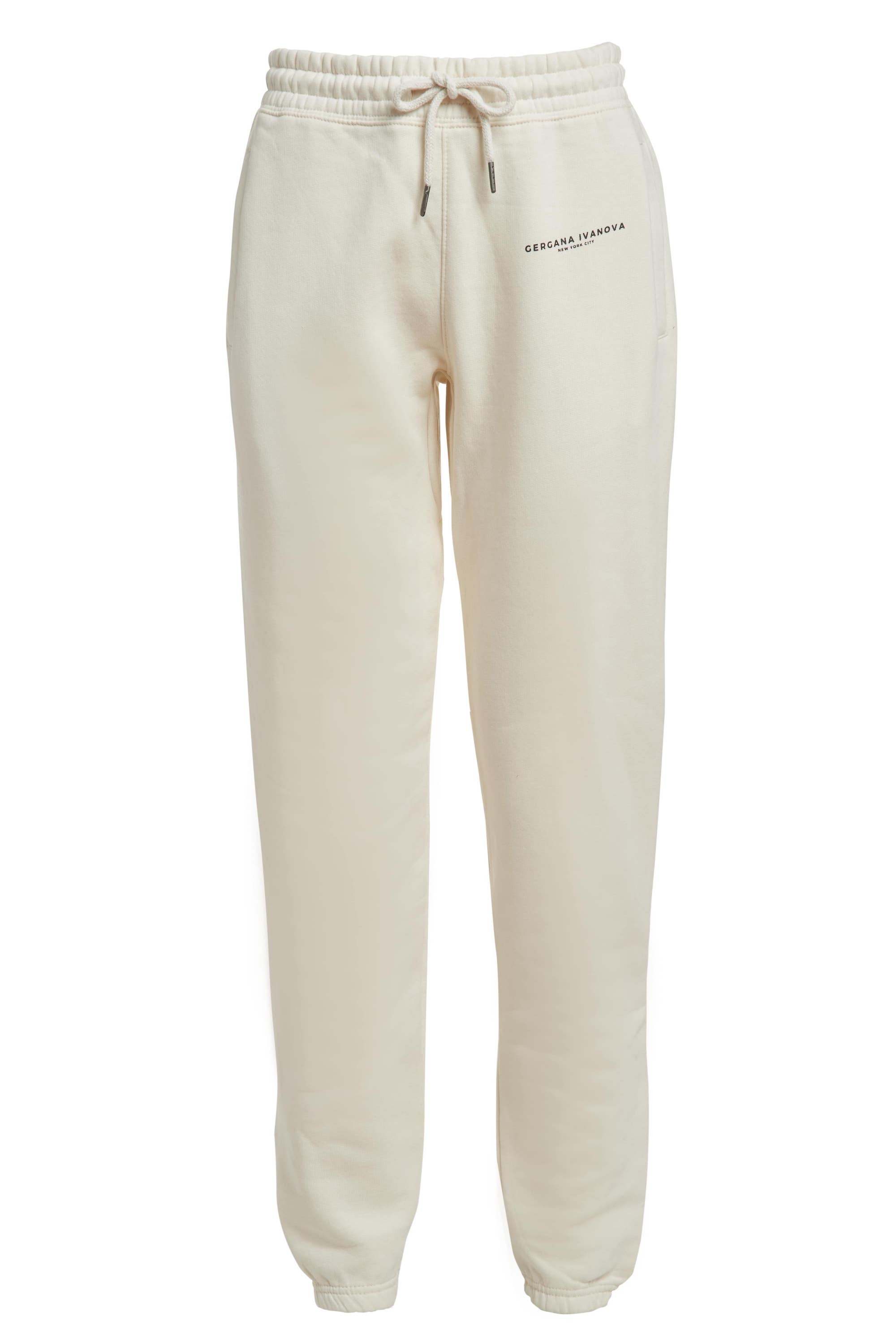 Gergana Ivanova - Organic Cotton Joggers - Vanilla -