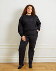 Long James Straight-Leg Work Pant - Black