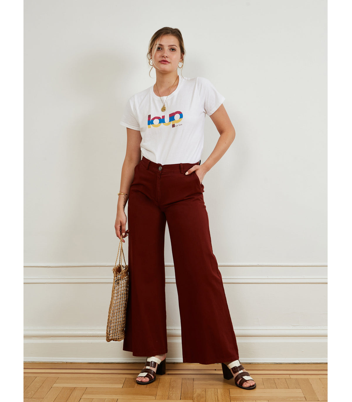 Loup - Brigitte Wide-Leg Trouser - Cocoa -