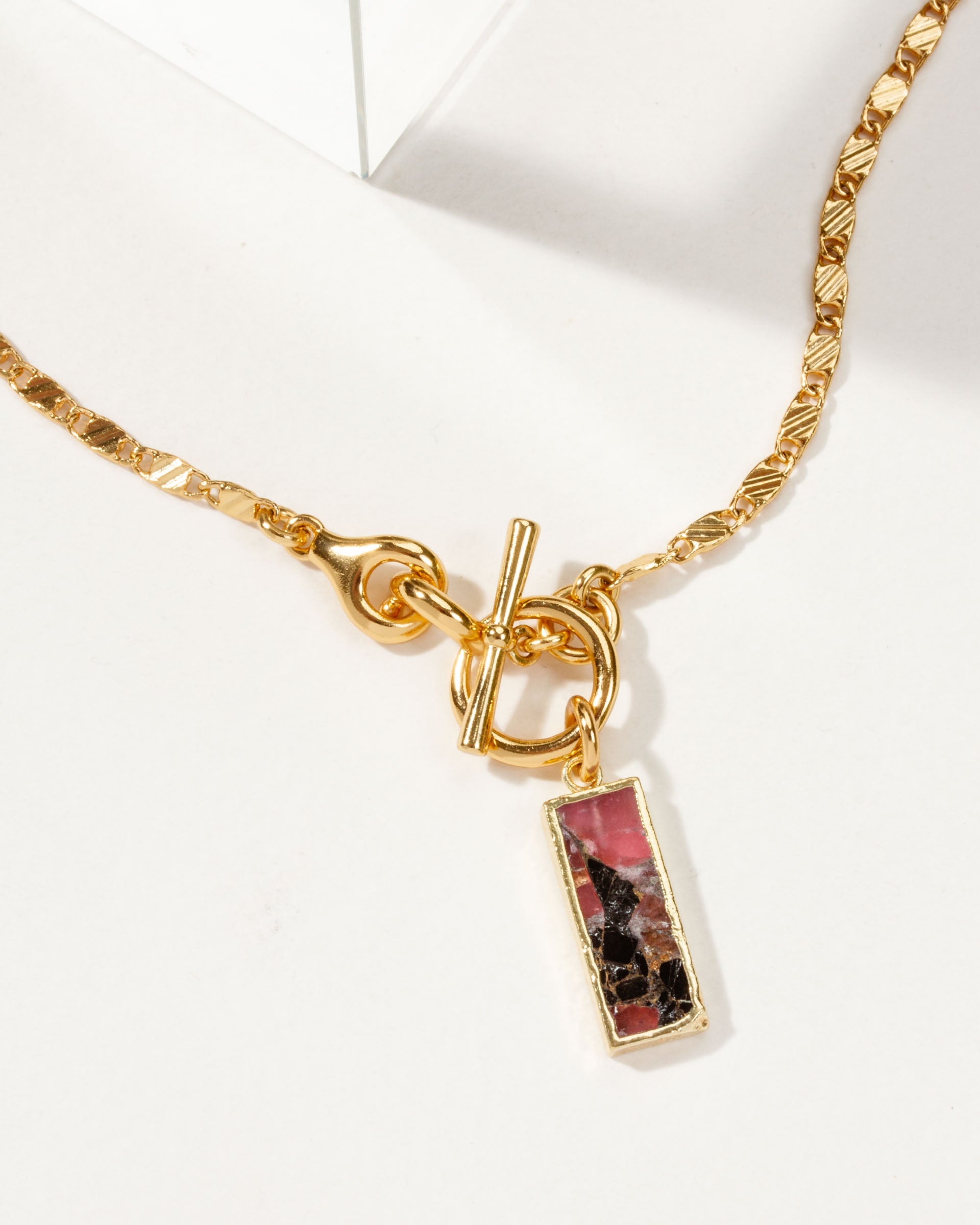 Luna Norte - Hookup Toggle Necklace - Raspberry