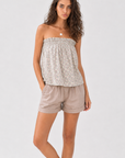 Me + Lia - Luna Shorts Set - Taupe -