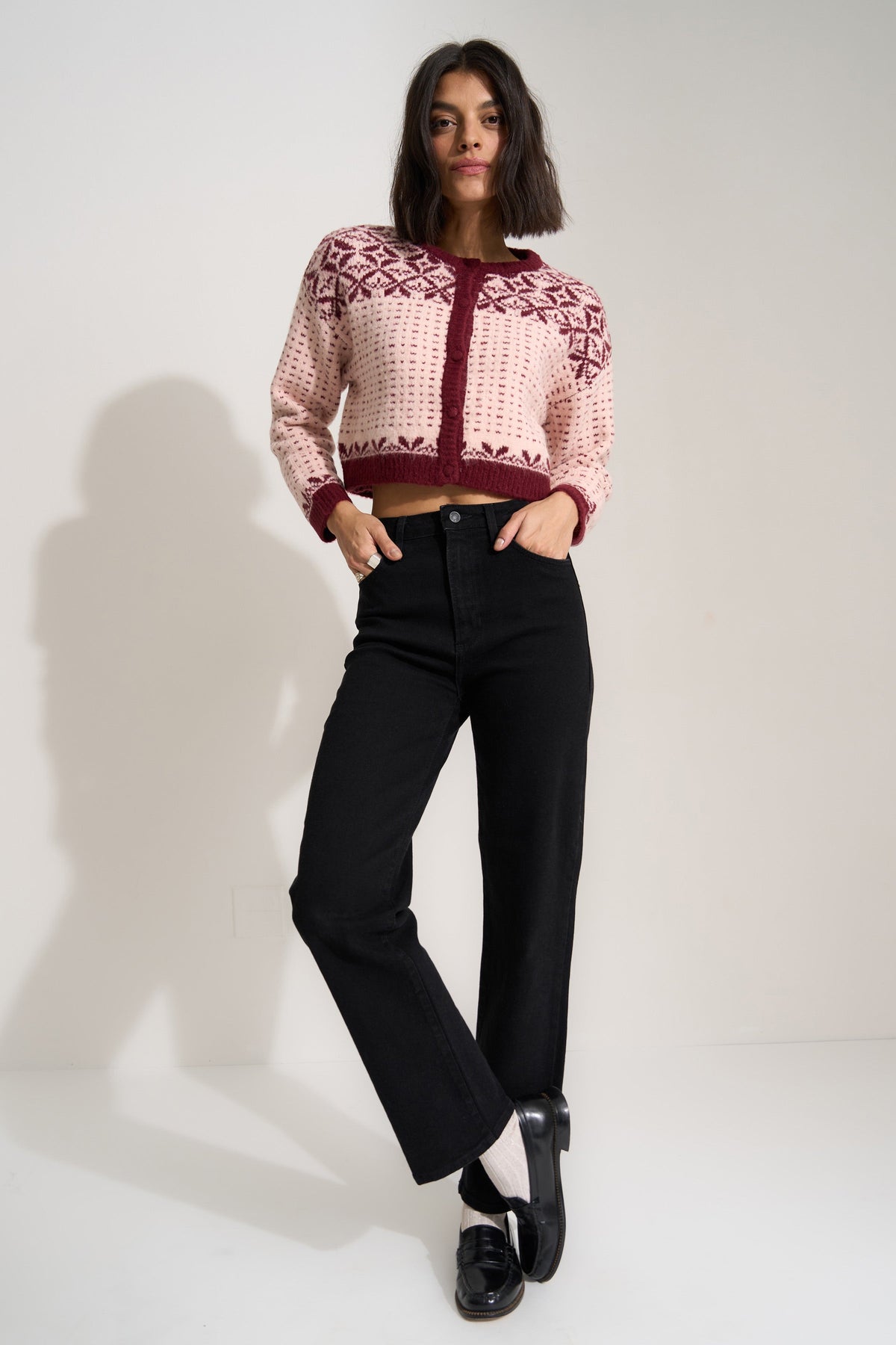 Callahan Knitwear - Maeve Cardigan - Baby Pink -