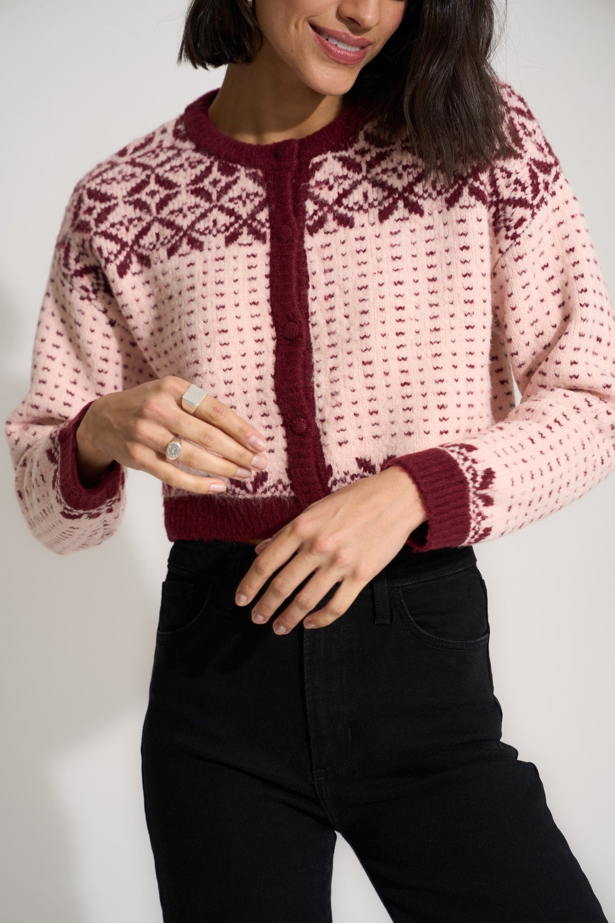 Callahan Knitwear - Maeve Cardigan - Baby Pink -