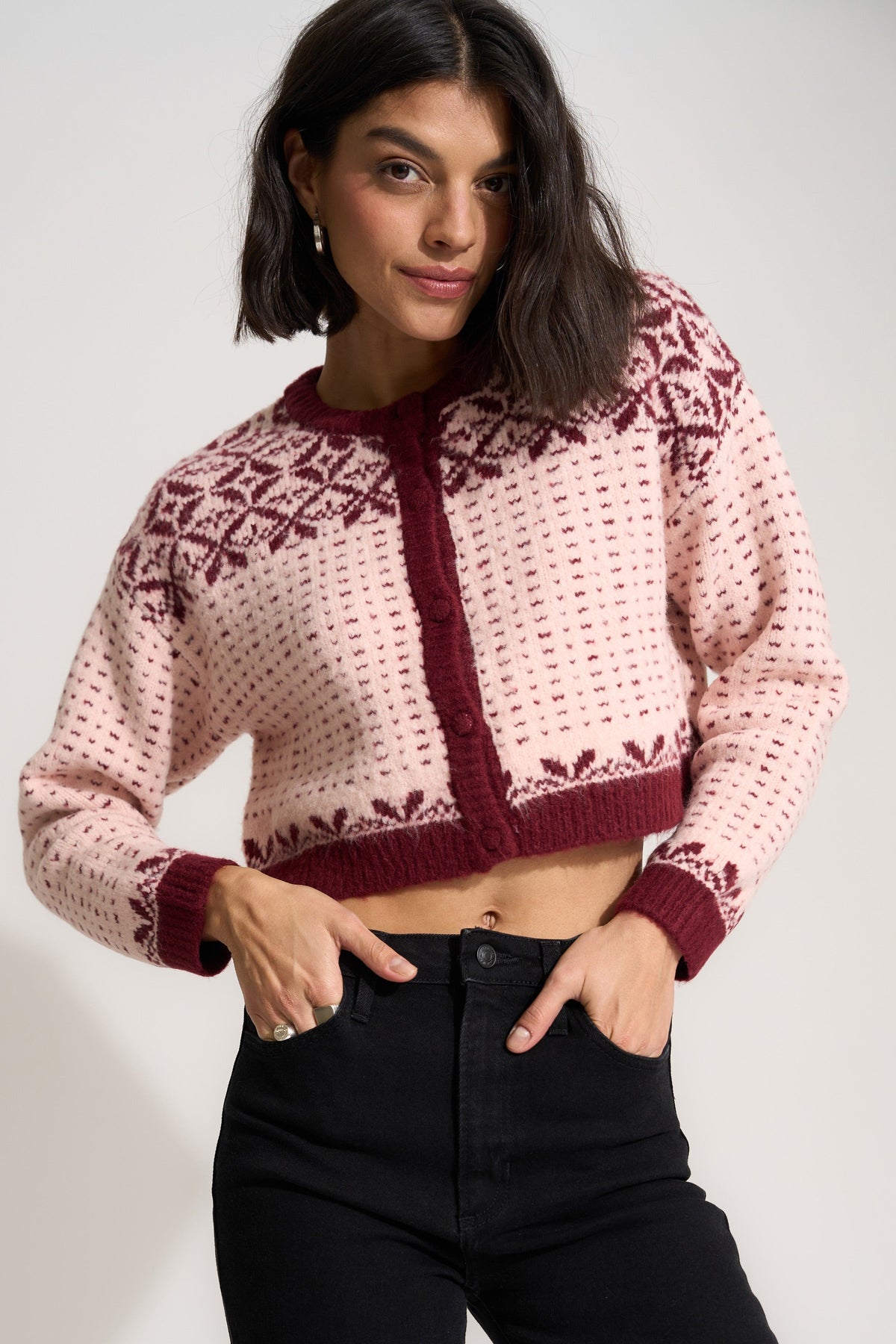 Callahan Knitwear - Maeve Cardigan - Baby Pink -
