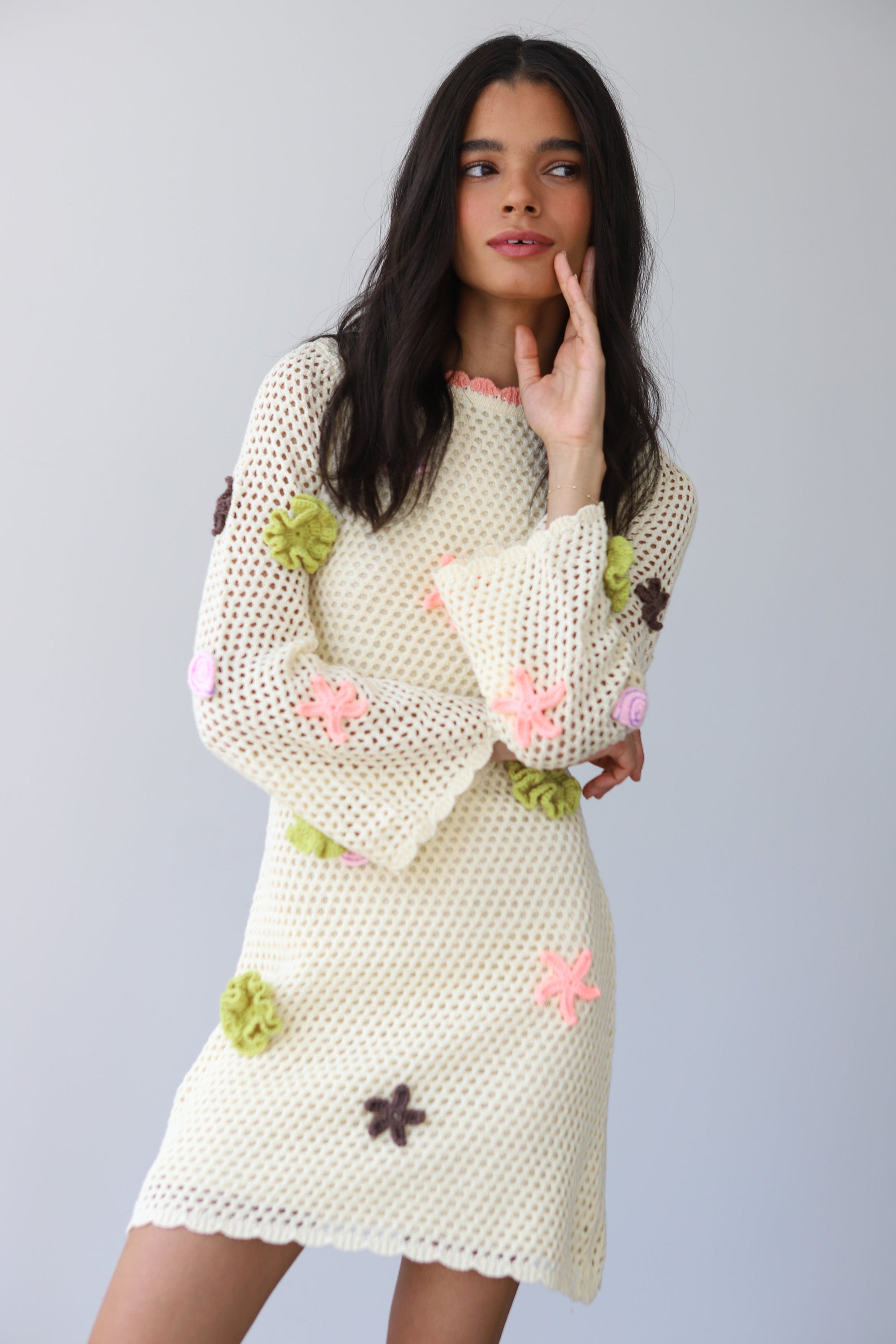 Callahan Knitwear - Mar Mini Dress - Lychee -