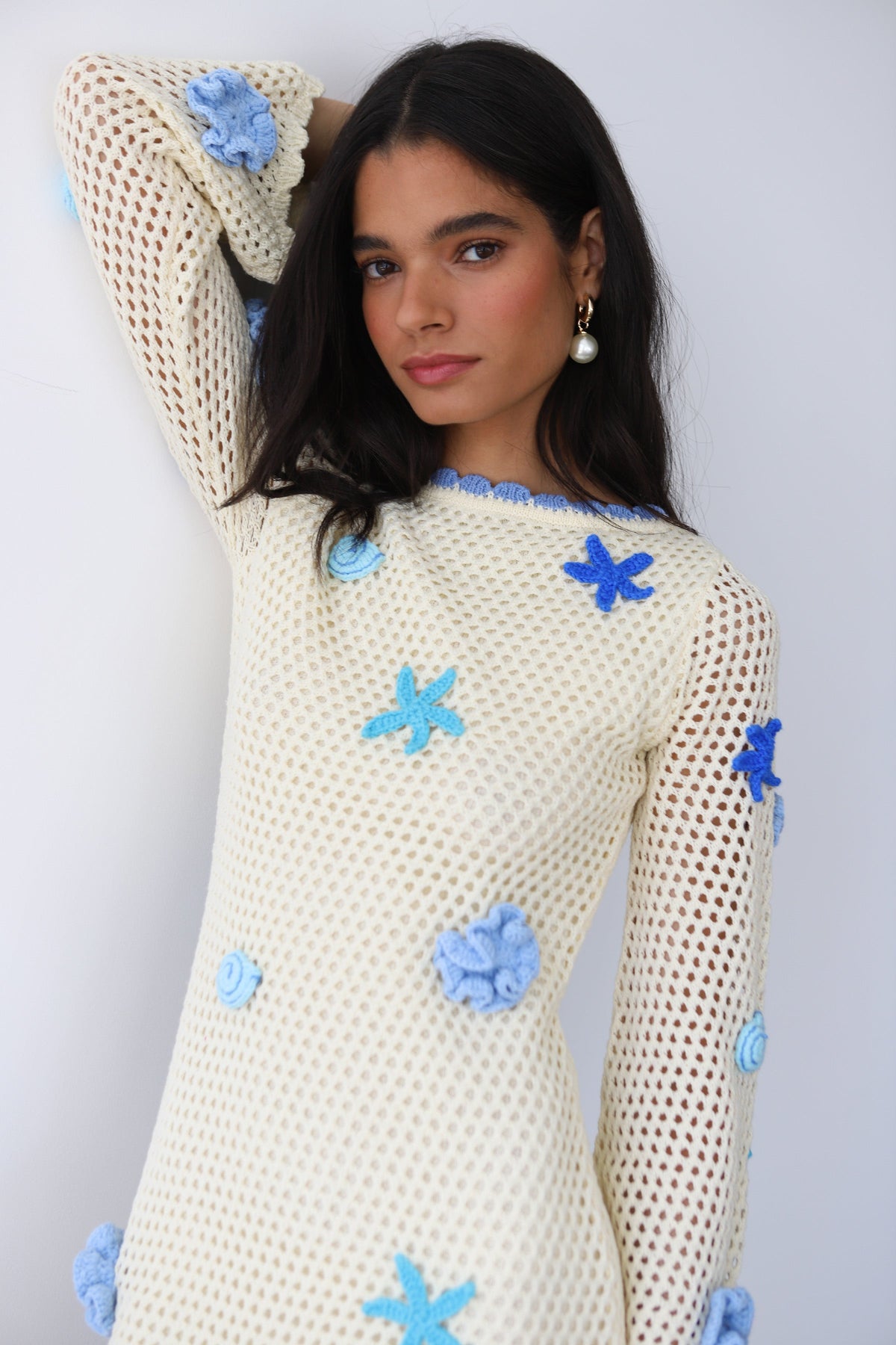 Callahan Knitwear - Mar Mini Dress - Capri Blue -