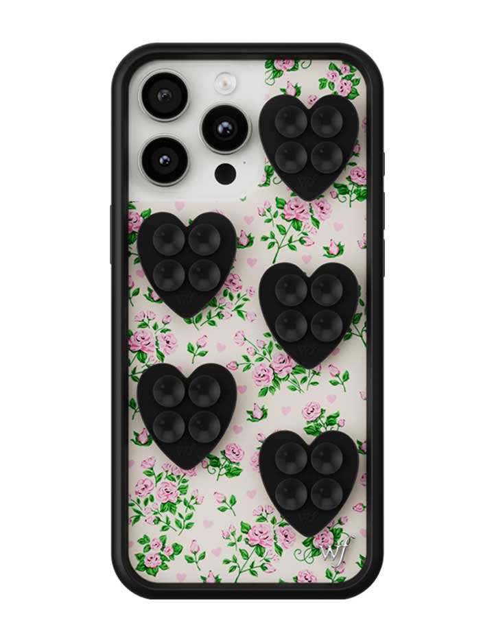 Wildflower Mini Black Heart Stickeez