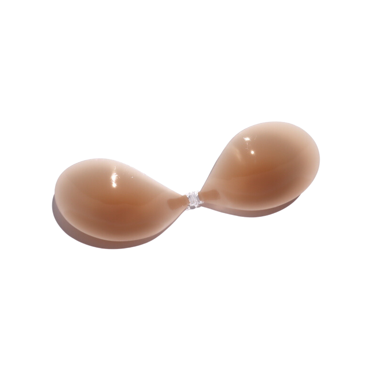 Boob-eez - Silicone Stick-on Bra + Beige Silicone Travel Case - Medium Nude -