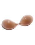 Boob-eez - Silicone Stick-on Bra + Beige Silicone Travel Case - Medium Nude -