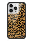 Wildflower iPhone case 14 Pro Meow Leopard Black Tan
