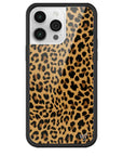 Wildflower iPhone case 14 Pro Max Meow Leopard Black Tan