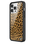 Wildflower iPhone case 14 Pro Max Meow Leopard Black Tan 2