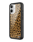 Wildflower iPhone case 16 Meow Leopard Black Tan