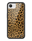 Wildflower iPhone case 16e Meow Leopard Black Tan