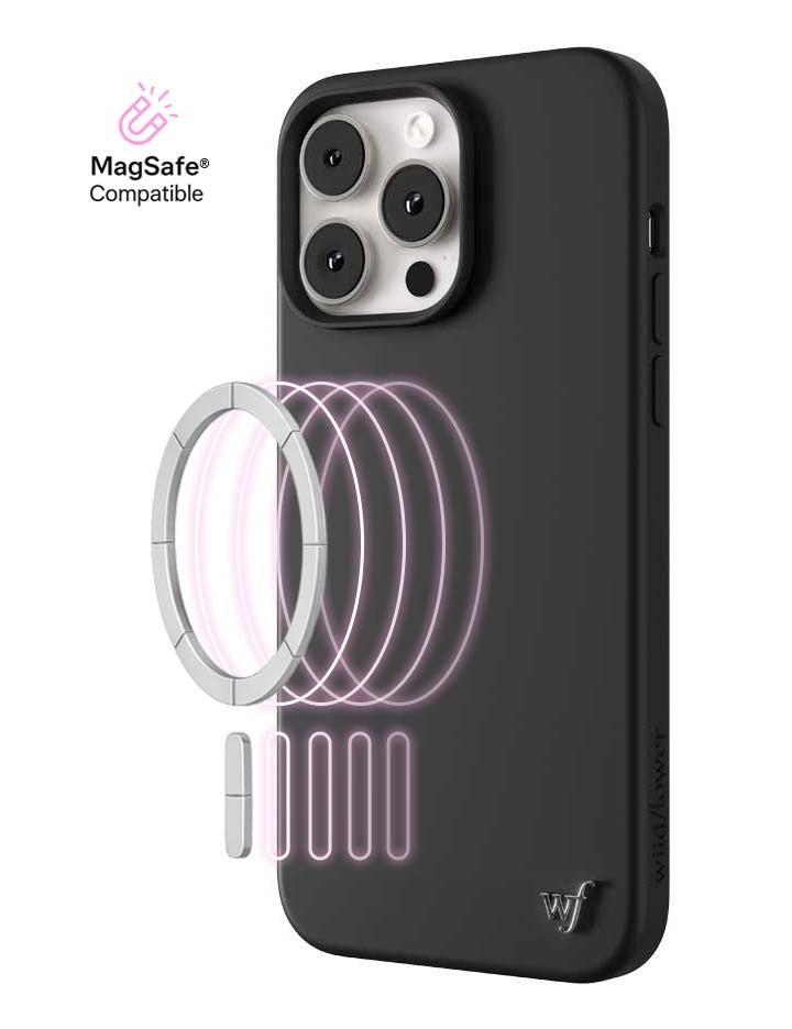 Wildflower - MagSafe - Black iPhone Case -