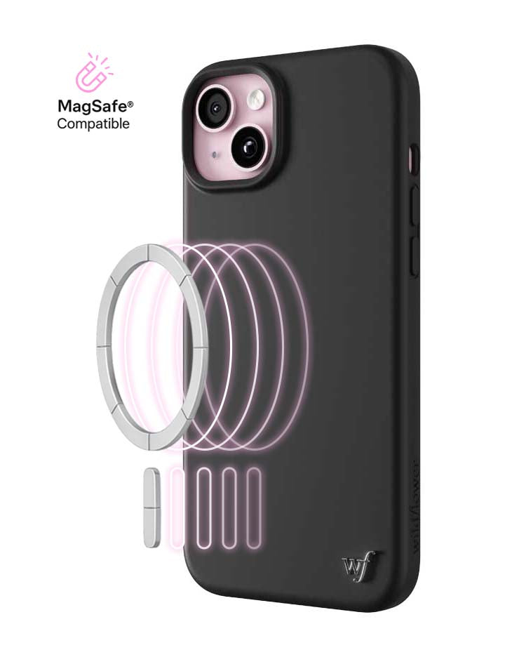 Wildflower - MagSafe - Black iPhone Case -
