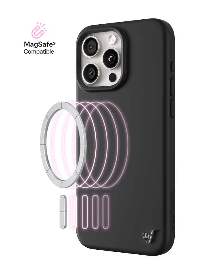 Wildflower - MagSafe - Black iPhone Case -