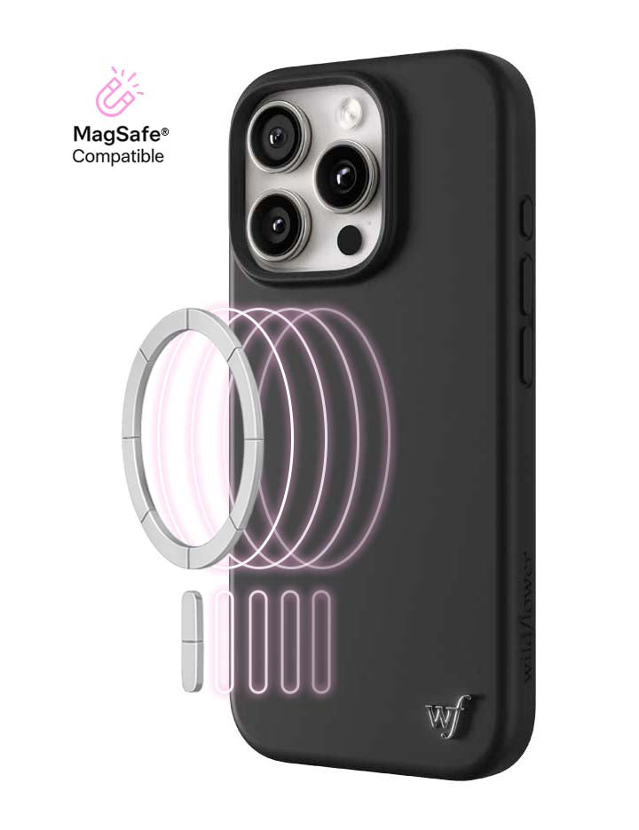 Wildflower - MagSafe - Black iPhone Case -