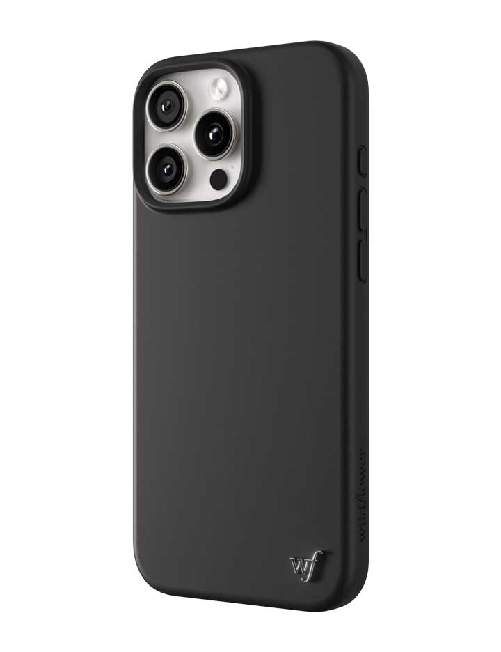 Wildflower iPhone case 16 Pro Max Black MagSafe Sleek Black