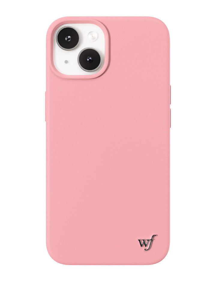 Wildflower iPhone case 14 Pink MagSafe Sleek Pink