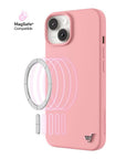 Wildflower iPhone case 14 Pink MagSafe Sleek Pink