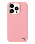 Wildflower iPhone case 15 Pro Pink MagSafe Sleek Pink