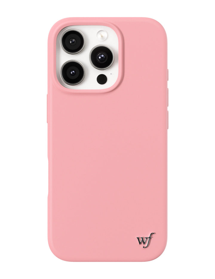 Wildflower iPhone case 16 Pro Pink MagSafe Sleek Pink