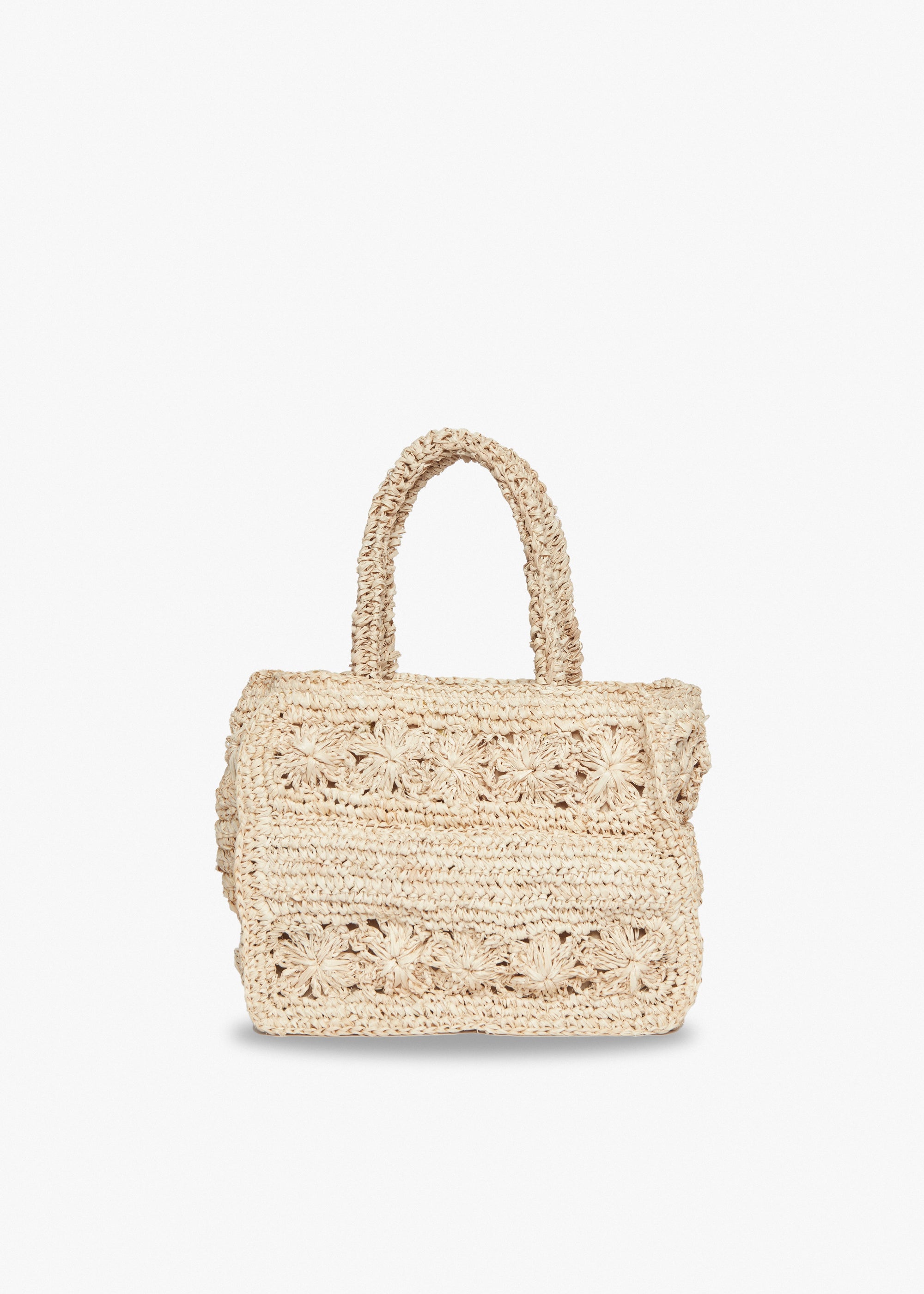Kayu - Mini Amina Straw Tote Bag - Natural