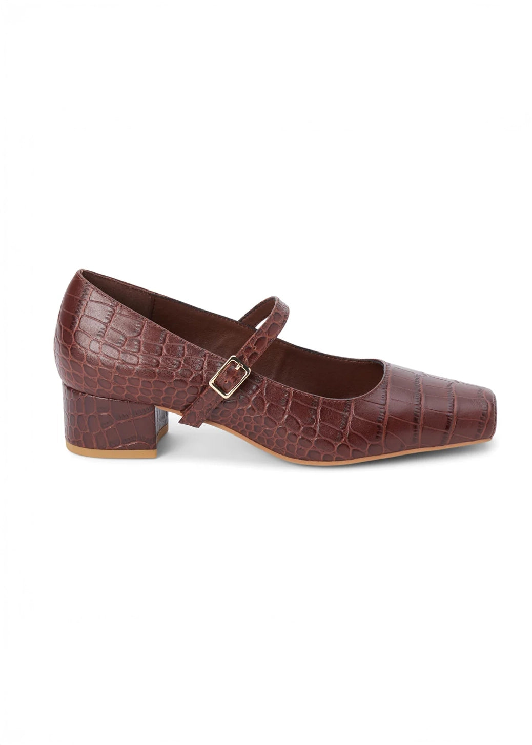 Matisse - Mirabelle Mary Jane Heel - Coffee Croc -