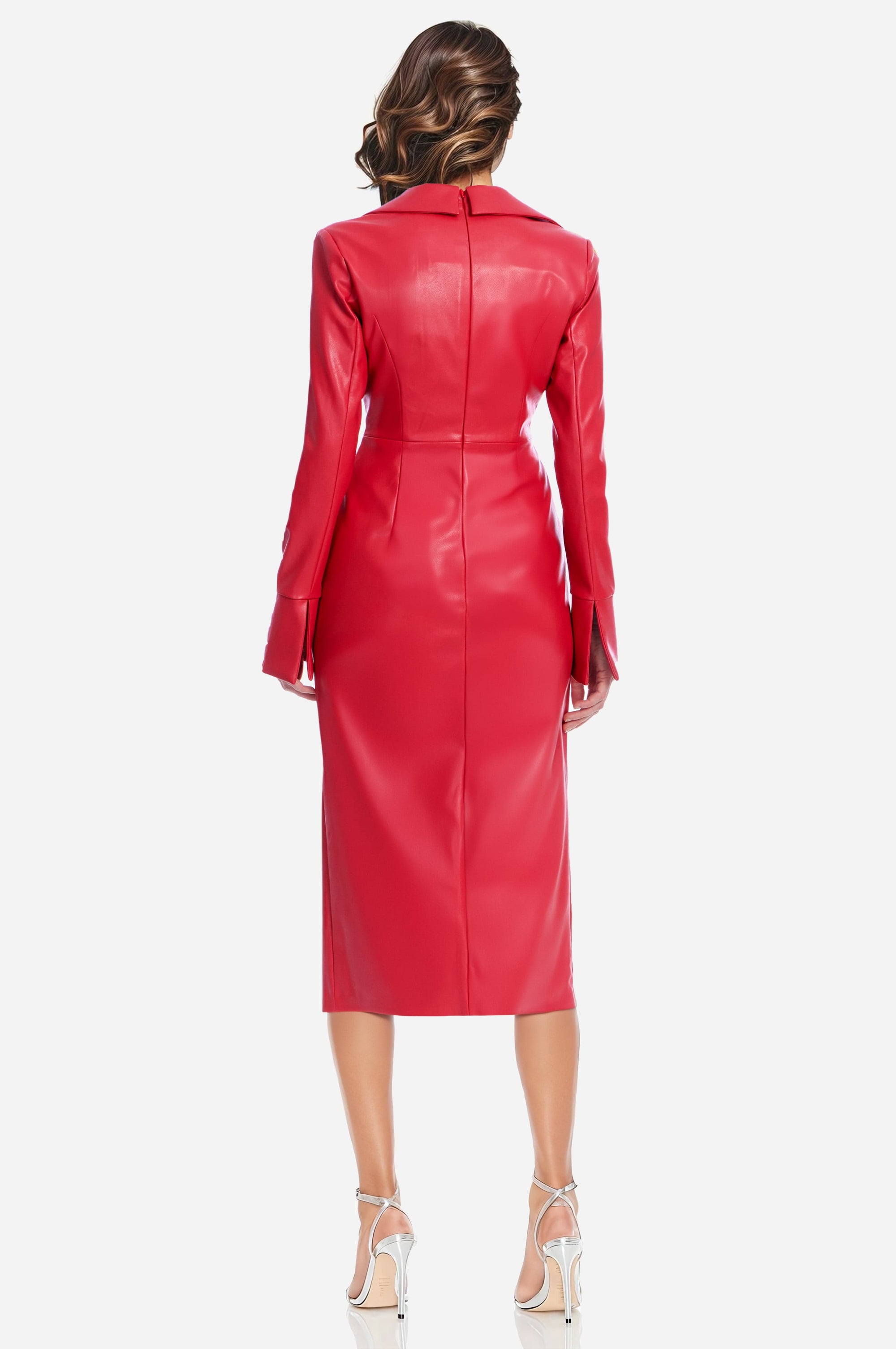 ONE33 SOCIAL - The Mary - Faux Leather Cocktail Dress -