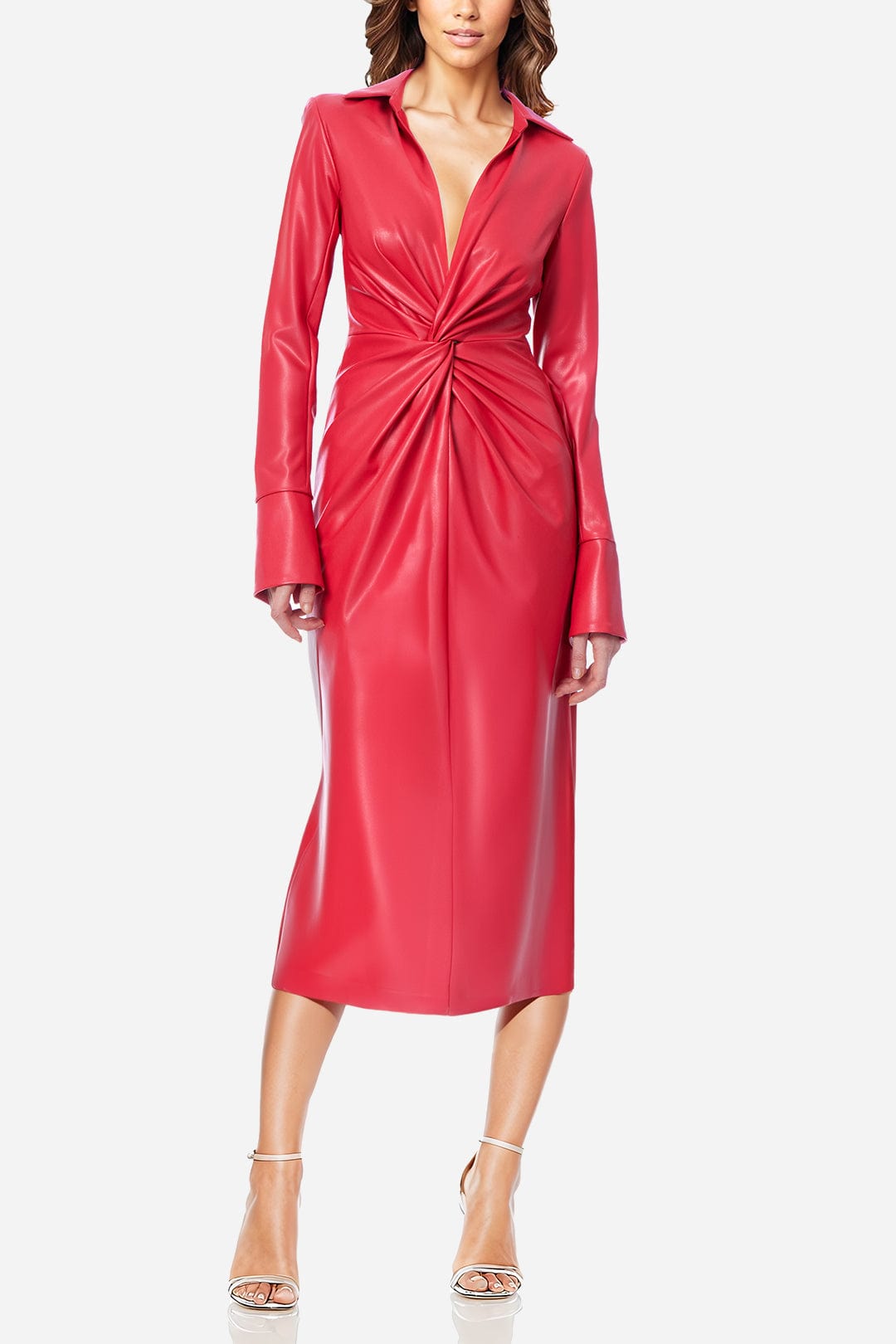 ONE33 SOCIAL - The Mary - Faux Leather Cocktail Dress -