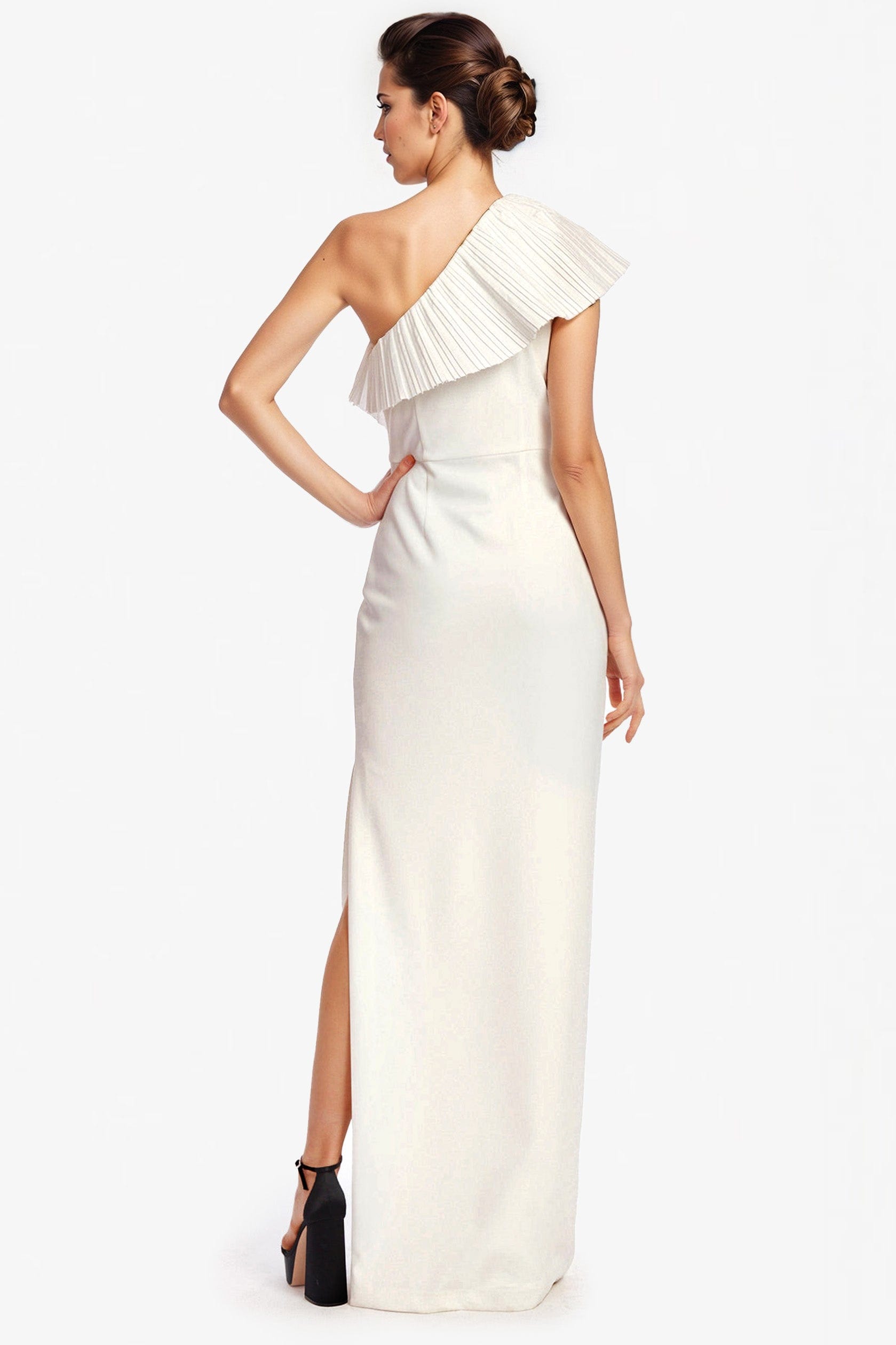 The Mercer Pleated Column Gown