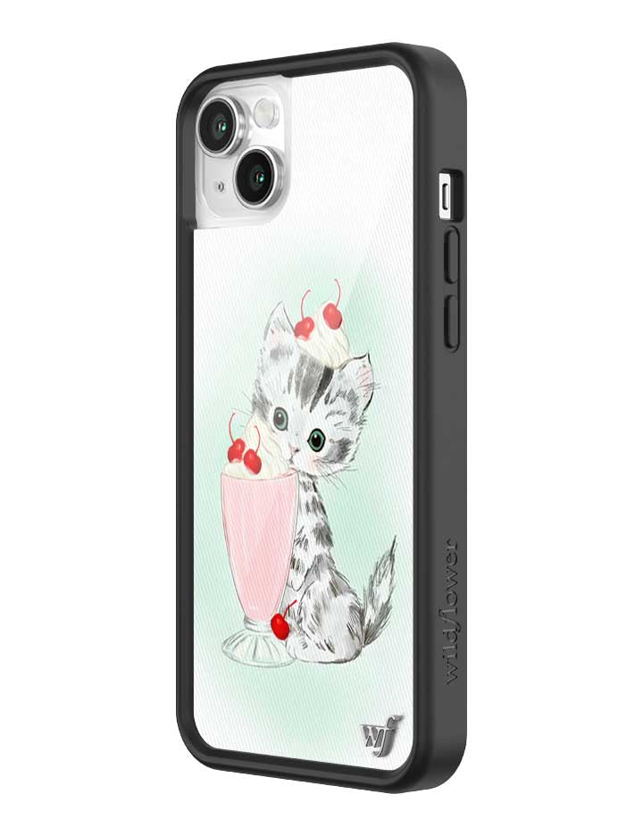 Wildflower iPhone case 14 Plus Kitty Shake Cats Cute