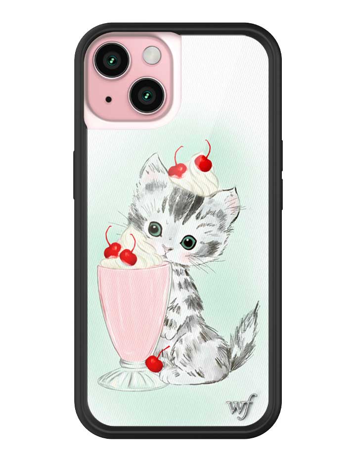 Wildflower iPhone case 15 Kitty Shake Cats Cute
