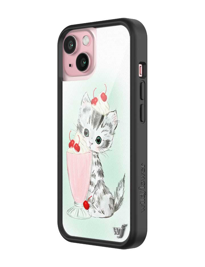 Wildflower iPhone case 15 Kitty Shake Cats Cute